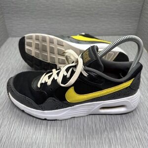 Nike‎ Air Max 1 Smiles For Miles Black Yellow Smile Face Youth Size 5Y Sneakers